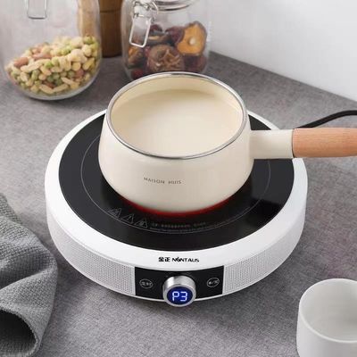 Φούρνος επαγωγής 3500W Μαύρο χρυσό κεραμική γυάλινη πλάκα μονοκαυστήρας για μαγείρεμα τροφίμων