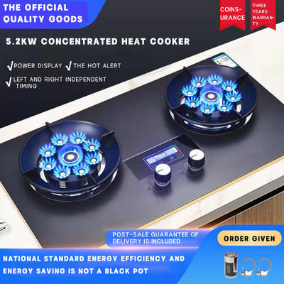 Δύο καυστήρες με φυσικό αέριο φορητές κουζίνες για διανομείς της Ινδίας Προστασία από την έκρηξη