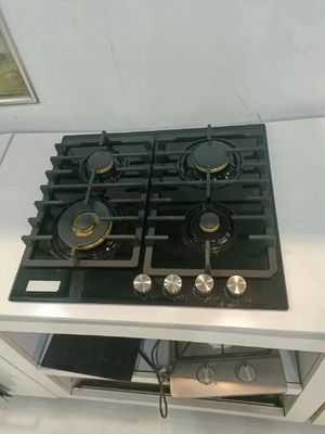 Σπίτι μαγειρικής με μεταλλικό κουμπί και χάλκινο ακροφύσιο 4 αερίου 1 ενιαίο ηλεκτρικό υπέρυθρο κεραμικό κέντρο