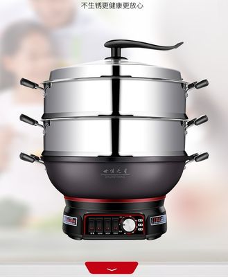 Σπιτική κουζίνα Μη κολλητική ηλεκτρική τηγάνι με έξυπνο έλεγχο θερμοκρασίας