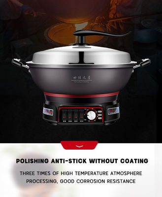 Σπιτική κουζίνα Μη κολλητική ηλεκτρική τηγάνι με έξυπνο έλεγχο θερμοκρασίας