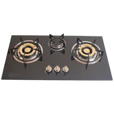 Αυτοματοποιημένη Piezo Ignition 3 Burner Ατσάλινος Κεραμικός Κεραμικός για Desktop Embedded Type
