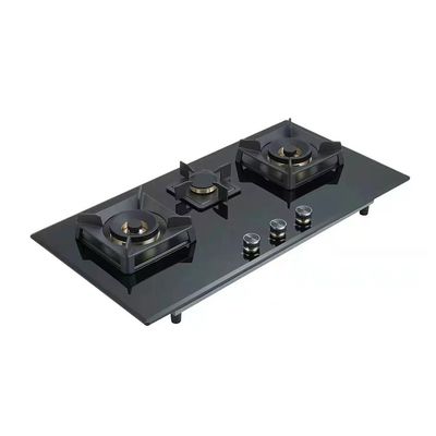 Αυτοματοποιημένη Piezo Ignition 3 Burner Ατσάλινος Κεραμικός Κεραμικός για Desktop Embedded Type