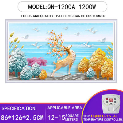 Θερμαντήρας μπάνιου Υπερκόκκινο άνθρακα Κρυστάλλινη τοίχος Εικόνα Ενεργειακά θερμαντήρες γιόγκα