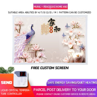 Θερμαντήρας μπάνιου Υπερκόκκινο άνθρακα Κρυστάλλινη τοίχος Εικόνα Ενεργειακά θερμαντήρες γιόγκα