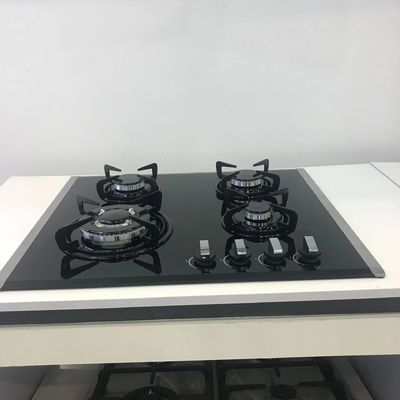 Φούρνος αερίου με 2 καυστήρες και δαχτυλίδι από ανοξείδωτο χάλυβα με μεταλλικό κουμπί