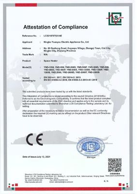 220V-240V/110V-120V PTC Κηραμικός ανεμιστήρας θέρμανσης τηλεχειριστήριο αφής οθόνης Ηλεκτρική θέρμανση