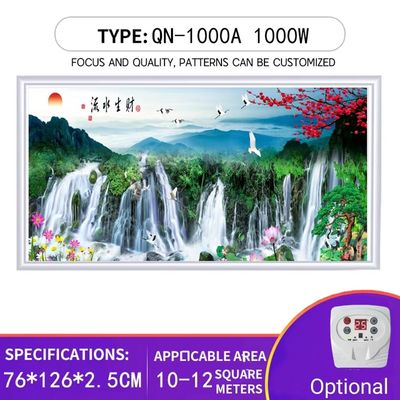 Εγκαταστάθηκε στο τοίχωμα 1000W Carbon Crystal Electric Infrared Panel Heater με ιδιωτικό μούχλα