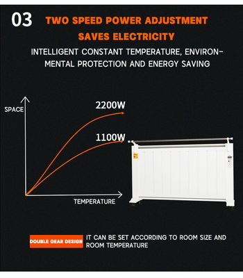 1800W Οικιακό Ηλεκτρικό Θέρμανση Καρβόνιο Κρυστάλλιο Θέρμανση Σύνδεση τοίχος τοποθετημένο ψυγείο
