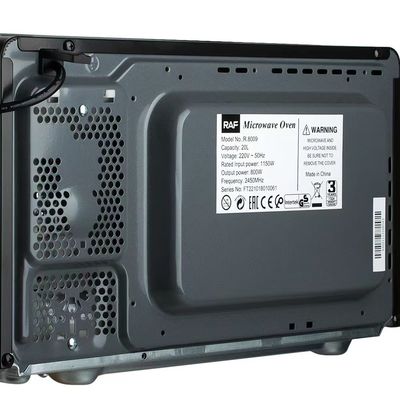 Πλήρης ανοξείδωτος χάλυβα 25L Ενσωματωμένο φούρνο μικροκυμάτων με υλικό γυαλί και 11,5 ισχύος VAC25BS1A 220V