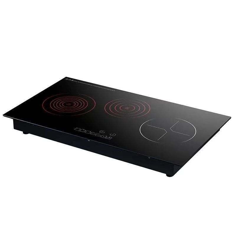 Εθνική Πολλαπλή Γραμματεία Drop-in Hot Plate IH 3 Burner Ηλεκτρική Κερματική Κουζίνα Smart BBQ Ηλεκτρική Υπερκόκκινη Διπλή Εγκατάσταση
