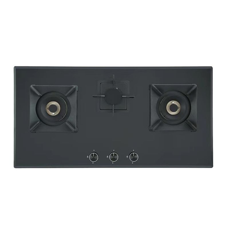 Αυτοματοποιημένη Piezo Ignition 3 Burner Ατσάλινος Κεραμικός Κεραμικός για Desktop Embedded Type